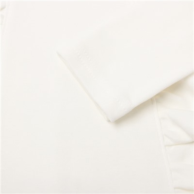 Джемпер для девочки школьный, цвет молочный, рост 116 см