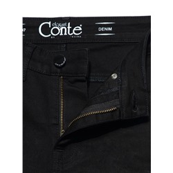 Skinny CONTE CON-149 Моделирующие джинсы skinny push-up Premium Stay Black с высокой посадкой