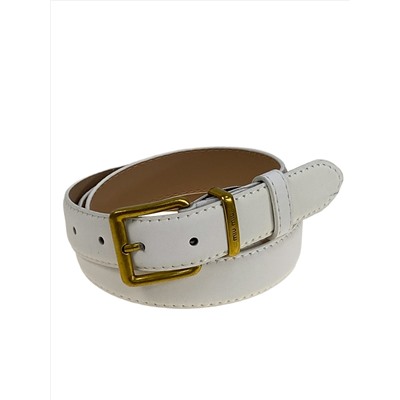 Ремень женский из искусственной кожи, цвет белый