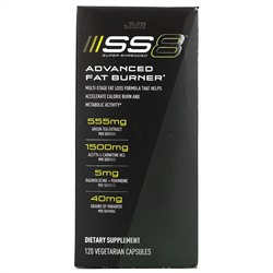 JYM Supplement Science, SS8 Super Shredded, улучшенное жиросжигающее средство, 120 вегетарианских капсул