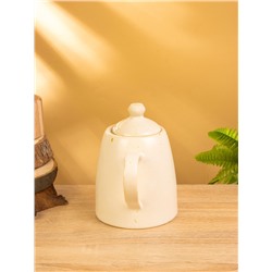 Набор чайный, чайник, 2 кружки, 27×26×16 см, керамика, молочный