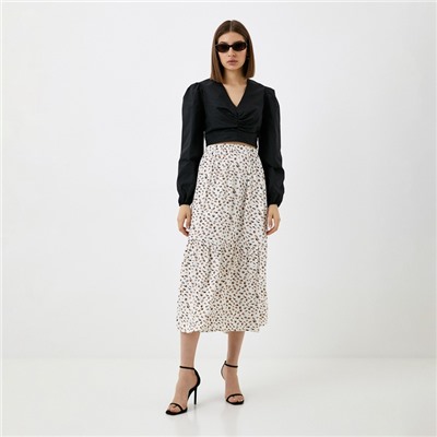 Блузка женская укороченная MIST Summer time, размер 46, чёрная