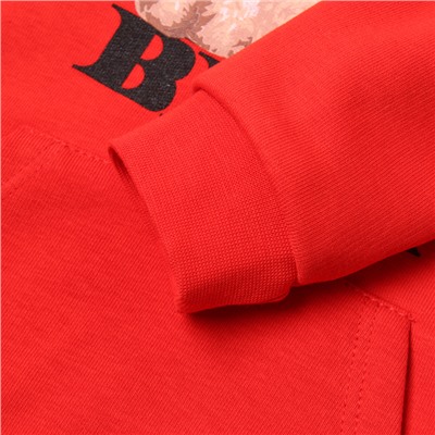 Джемпер с капюшоном «Крошка Я. Мишка», рост 62-68 см, красный