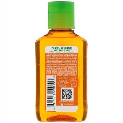 Garnier, Fructis, Sleek & Shine, Moroccan Sleek, масло для волос, 111 мл