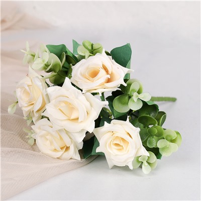 Цветок искусственный Букет роз 28 см / ZJ3170 /уп 2/600/