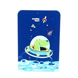 Держатель (ограничитель) подставка для книг, 2 штуки «Дино.Космос»