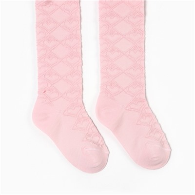 Колготки детские ажурные, светло-розовые, рост 68-74 см