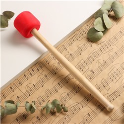 Молоток-колотушка для барабана Music Life, красный, 33×5 см