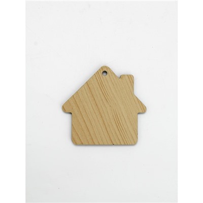 Ёлочная игрушка деревянная «Новый год: домик», набор 10 шт.