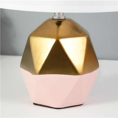 Настольная лампа «Румби» E14 40 Вт золото розовый 20×20×29 см RISALUX