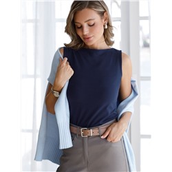 Топ из премиального хлопка с эластаном