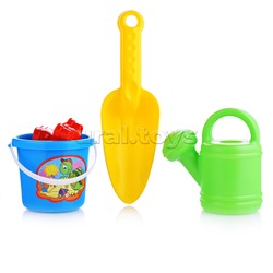 Комплект "Мини" (совок+2 формочки с лейкой мал.)