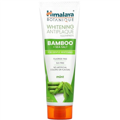 Himalaya, Whitening Antiplaque Toothpaste, Bamboo + Sea Salt, Mint, 4.0 oz ( 113 g)