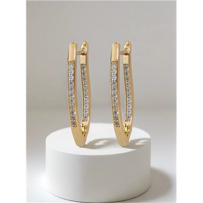 Серьги "Милесса с цирконами"