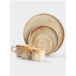 Салатник Magistro Organic brown, 600 мл, d=15.2 см, фарфор, бежевый