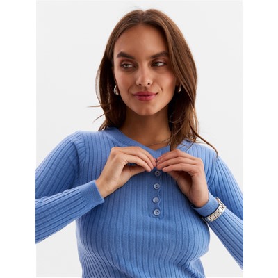 Джемпер женский на пуговицах MINAKU, синий, размер 42-44
