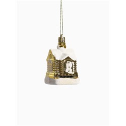 Ёлочные игрушки «Изба Деда Мороза», набор 3 шт., 5×6 см, МИКС