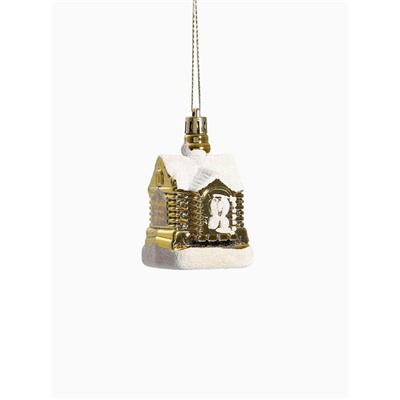 Ёлочные игрушки «Изба Деда Мороза», набор 3 шт., 5×6 см, МИКС