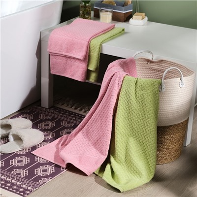 Полотенце махровое Love Life «Минимализм» 30×50 см, салатовый, 100% хл, 500 г/м²