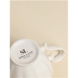 Молочник SL Home «Аманде», 350 мл, 14×8.7×12.5 см, фарфор, белый