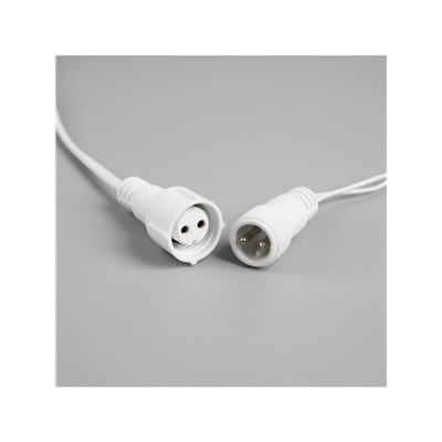 Гирлянда «Бахрома» 6×0.7 м, IP44, УМС, белая нить, 120 LED, свечение белое, 220 В