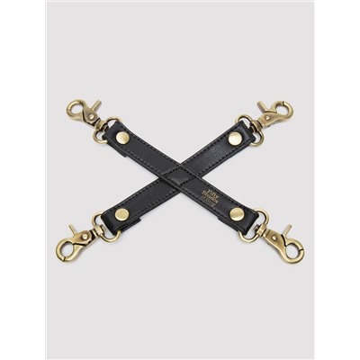 Черный фиксатор для манжет Bound to You Faux Leather Hogtie