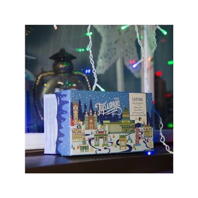 Гирлянда «Бахрома» 4×0.6 м, IP44, белая нить, 180 LED, свечение мульти, 8 режимов, 220 В