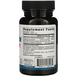 Jarrow Formulas, Folate Forte, метилфолат, метил B12 и P-5-P, 30 таблеток