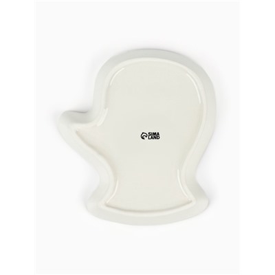 Блюдо новогоднее «Теплой зимы», 20×17.5×3 см, ручная работа