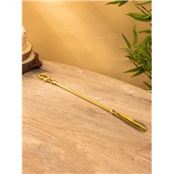 Ложка для обуви «Морская», 51 см, латунь