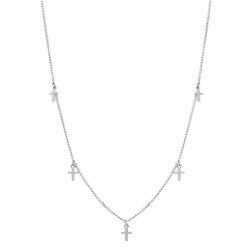 Колье из серебра без вставки, Ю-55140р