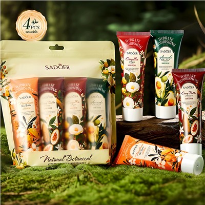 Набор натуральных кремов для рук с экстрактами SADOER