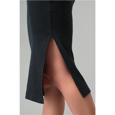 Женское платье-поло в рубчик Happyfox