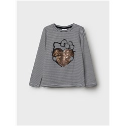 Фуфайка трикотажная для девочек (футболка с длинными рукавами)