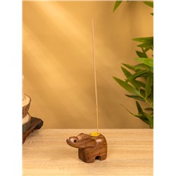 Подставка под благовония «Слоник», 6.5×10×4.5 см, дерево шишам