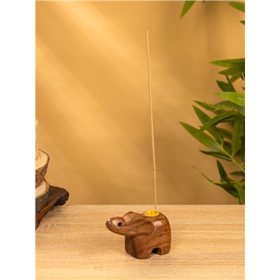 Подставка под благовония «Слоник», 6.5×10×4.5 см, дерево шишам