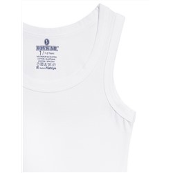 2045-01 Майка для мальчика белая (BAYKAR)