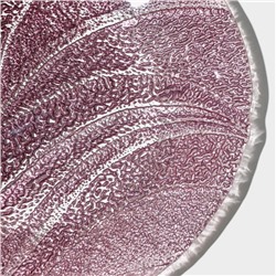 Тарелка «Драхна», d=21 см, стекло, бордовая