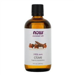 Now Foods, Эфирные масла, гвоздика, 118 мл (4 жидк. унции)
