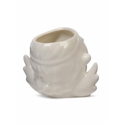 Горшок для цветов «Ангел», 290 мл, 13×8×9 см, керамика, белый