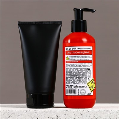 Подарочный набор косметики «На всякий пожарный случай», гель для душа 300 мл и гель для бритья 110 мл, HARD LINE