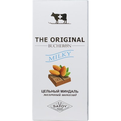 THE ORIGINAL. Молочный с цельным миндалем 90 гр. карт.упаковка