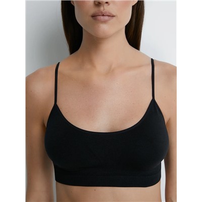 Omsa Топ OmS122 Майка "Toп" женская (кроп-топ на тонких бретелях), PA