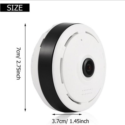 360-градусная панорамная камера видеонаблюдения Wifi 1080P HD Беспроводная VR-камера с дистанционным управлением Камера видеонаблюдения P2P US Plug