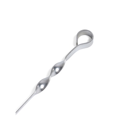 Шампур узбекский с ручкой-кольцом, рабочая длина - 40 см, ширина - 15 мм, толщина - 2.5 мм