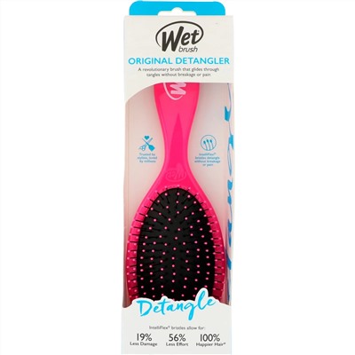 Wet Brush, Оригинальная расческа для распутывания волос, розовая, 1 щетка