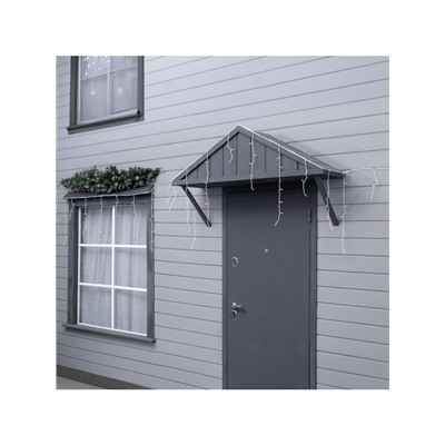 Гирлянда «Бахрома» 12×0.7 м, IP44, УМС, белая нить, 240 LED, свечение белое, 220 В