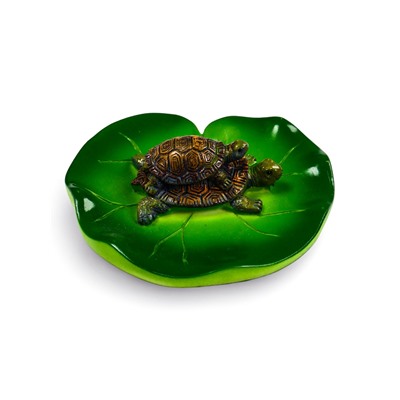 Садовая фигура из полистоуна «Черепашки», 10×11×6 см, плавающая