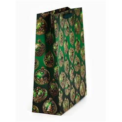 Пакет подарочный «Новогодний» 29×24×9 см, тиснение, конгрев, 3D-эффект