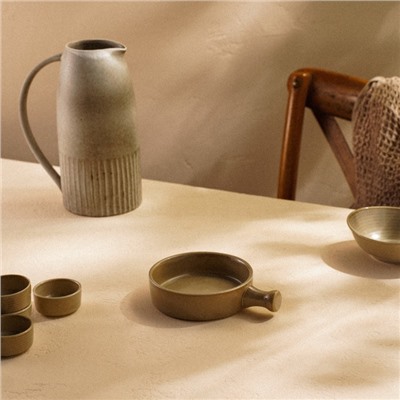 Кокотница фарфоровая SL Home «Песчаный бриз», 17×13,3 см, цвет бежевый